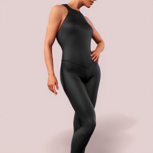 Black Bodysuit Workrout Jumpsuit Athletic Sportswear Women Activewear  Shaping Playsuit One Piece Catsuit Slim Fitness Training Gym