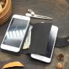 Metal Cell Phone Desk Holder, Minimalist Motorcycle Figure for Phone and Tablet Stand, Special Business Man Gifts, Unique Office Decor