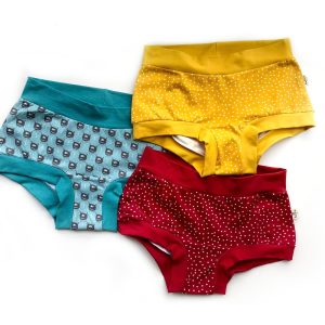 Women’s underpants multi pack surprise grab bag, comfortable organic cotton underpants, elastic free underwear boyleg and brief style