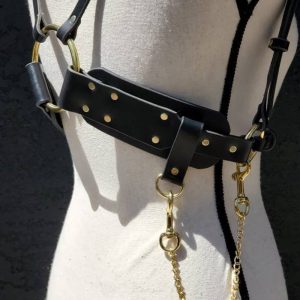Adjustable High Waist Harness with Chain