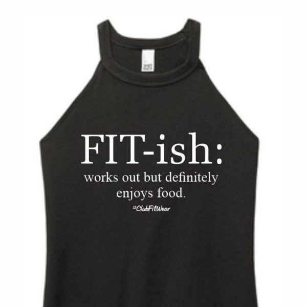 Fit-ish – High Neck Rocker Tank – Fitish – ClubFitWear (wh69)
