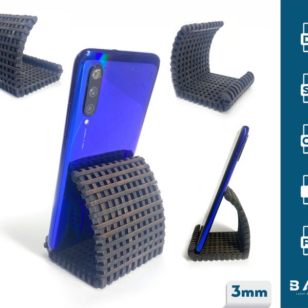 Phone Stand Laser cut file / Phone holder SVG file / Wooden Display Stand / instant download Svg DXF