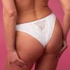 2-Piece Lace Bra Set Women Floral Embroidery Underwear Set Transparent Khaki Panty Set