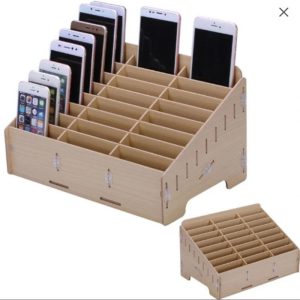 File Wooden -Rack- For Mobile Phones model Puzzle file svg cdr dxf Vector Cnc files Instant download