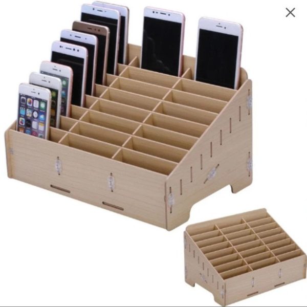 File Wooden -Rack- For Mobile Phones model Puzzle file svg cdr dxf Vector Cnc files Instant download