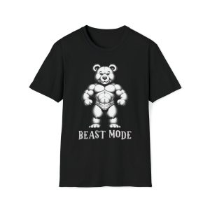 Teddy Bear Bodybuilder T-Shirt. Buff Teddy Bear Tshirt, Muscular Teddy Bear, Masculine Teddy Bear Tee Shirt