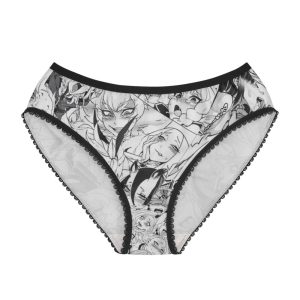 Anime Women’s Briefs, Ahegao Pattern Underwear