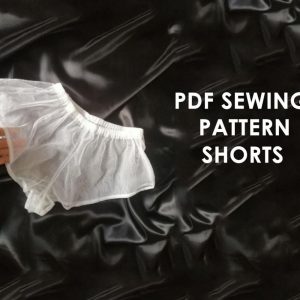 Underwear Shorts Pattern PDF | Pattern for Beginners | Underwear Pattern | PDF Shorts Pattern, Video Tutorial, Pajama Pattern