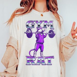 Funny Workout T-Shirt, Gym Rat Rats Shirt, Gift for Weightlifter, Oversized Work Out Tee, Pump Cover, Women Gym Shirt,Men Women Gym Shirt