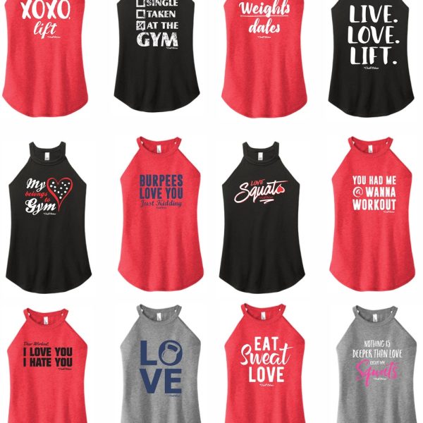 Valentines Day – High Neck Rocker Tanks 2 – ClubFitWear