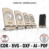 Pencil and phone holder vector for CNC svg vector file, vector cut file, cnc, cnc file, cnc pattern