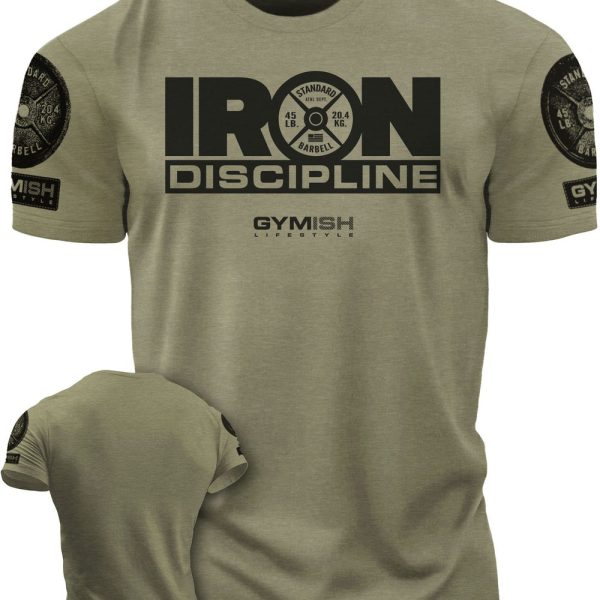 079. Iron Discipline Funny Workout Gym T-Shirt for Men