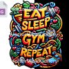 Bodybuilding Man Muscle Flex Flexing Barbell Bar Fitness Gym Workout Train Trainer Health Weight Fit Body Strong Logo SVG PNG Vector Clipart