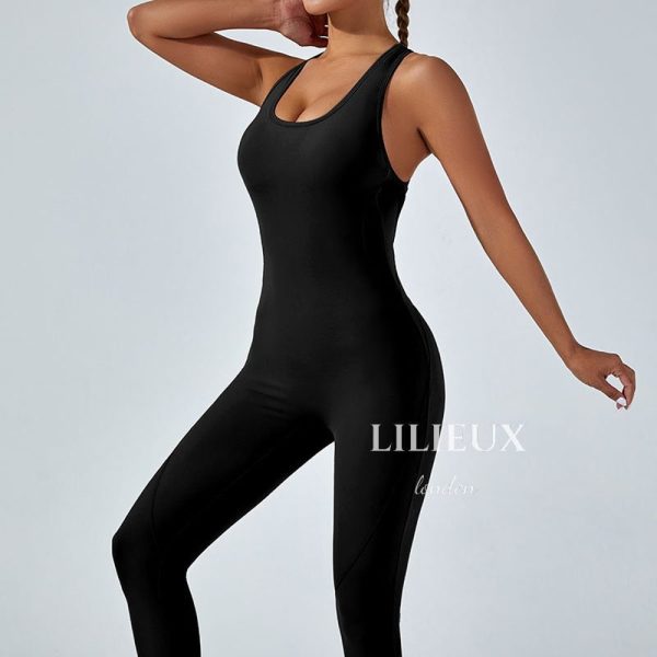 Stylish Open-Back Full-Length Sports Jumpsuit Gift for her