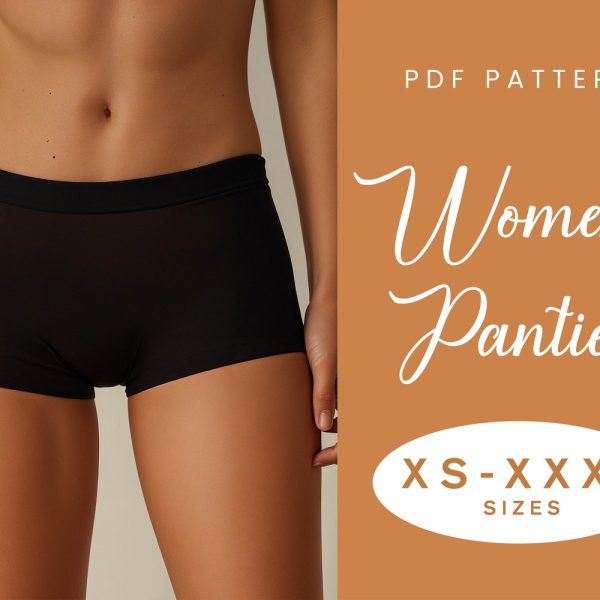 Boxer Briefs Sewing Pattern | XS-XXXL | Instant Download | Easy Digital PDF | Women’s Lingerie Pant Pattern Underwear Brief Knickers