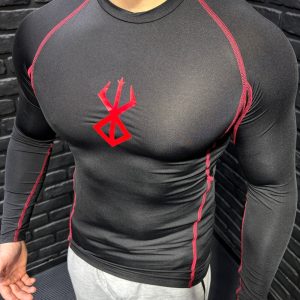 High Quality Man Compression T-Shirt Berserk Anime Long Sleeve Gym Fitness Clothes
