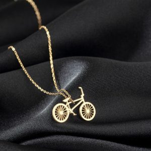 Bicycle Necklace, Bike Necklace 925 Silver, Bicycle Gift, Cyclist Pendant, Cycling Jewelry, Sports Lover Gift, Sport Jewelry, Gift For Her