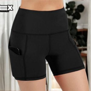 Fitness Pocketed Shorts | Fitted Workout Clothing | Gym Wear Attire | Women’s Fashion