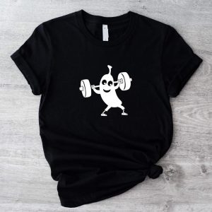 Banana Gym T-Shirt, Funny Banana Shirt, Banana Lover Women Tee, Banana Lifting Weight T-shirt, Workout Funny Shirt, Cute Fitness Lover Tee