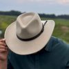 Handmade Felted Wool Sauna Hat with spiral loop in grey color. The perfect gift for a man & women who loves sauna rituals