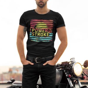 Power Stroke T-shirt – Gym Shirt, Sunset Vibes Shirt, Workout Shirt, Unisex Gym Tee, Muscle Shirt, Sunset Shirt, Fitness Shirt