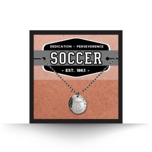 Soccer Necklace for Men, Boys, Women, Girls – Hypoallergenic and Tarnish Resistant
