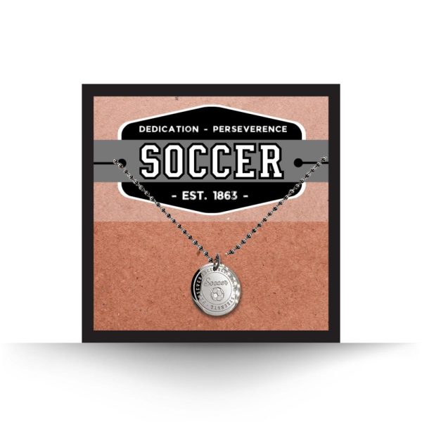 Soccer Necklace for Men, Boys, Women, Girls – Hypoallergenic and Tarnish Resistant
