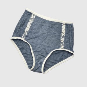 High waist linen french brief | linen women’s underwear | Fleur d’Eve by Econica