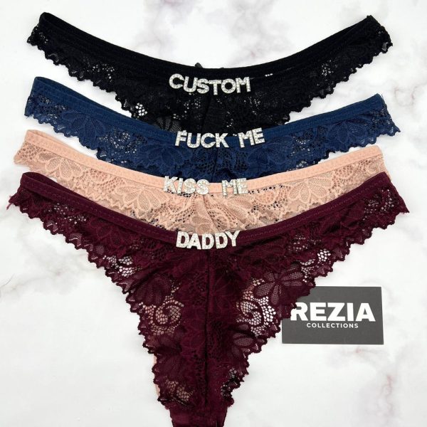 Custom Name Thong, Personalised Name Thong, Name Thong
