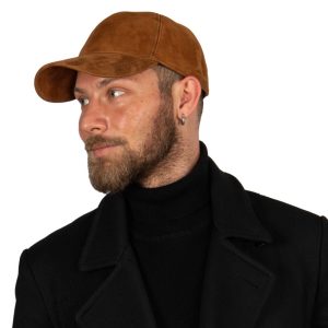 Suede Leather Baseball Cap, Hatsquare Baseball Cap, Man Leather Baseball Hat, Woman Adjustable Leather Cap, Man Baseball Cap, Sports Dad Cap