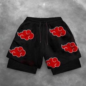 Anime Casual Gym Shorts | Graphic Men’s Workout Shorts | Streetwear Shorts, Aesthetic Unisex Bottoms