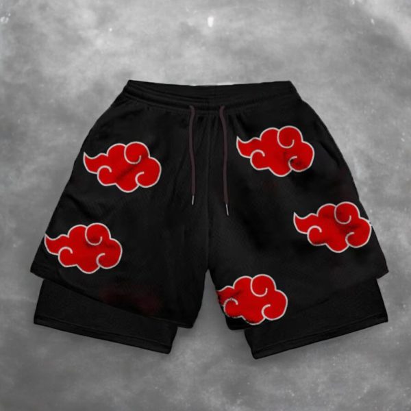 Anime Casual Gym Shorts | Graphic Men’s Workout Shorts | Streetwear Shorts, Aesthetic Unisex Bottoms