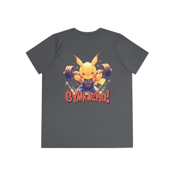 Gymkachu! – Cute Workout Mascot – Ladies Competitor Tee – Lightweight and Breathable Sports Shirt for Women