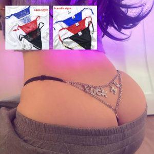 Custom Thong With Letter, Name Thong, Crystal Name Lingerie, Personalised Name Thong, Custom Name Thong,Valentine’s Day Gifts
