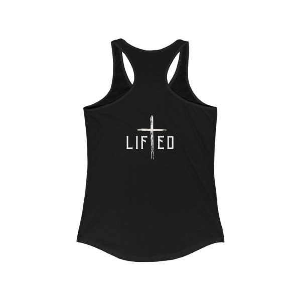 Lifted Back Design Christian Women’s Ideal Racerback Tank, Workout Tanktop Gift for Christian Women Gym
