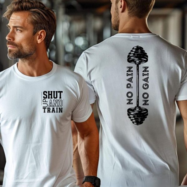 No Pain No Gain Png, Bodybuilder Png, Gym T-Shirt Png, Exercise Svg, Weightlifter png, workout sayings png, Workout Shirt Png, Fitness Png