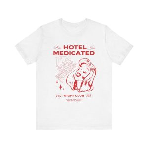 Hotel Medicated Tee, Unisex T-Shirt, Vintage Graphic Tee, Retro T-Shirt, Cool Tee, Funny Shirt