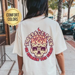 Embrace Pain or Remain The Same Shirt, Comfort Colors, Gym Pump Cover, Cute Fitness Shirt, Oversized Pumpcover For Women, Gym Buddy Gifts