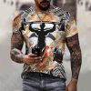 Monster T Shirt Gym Clothing Bodybuilding Training Workout Exercise Kick Boxing Martial Arts MMA Men Tee Top