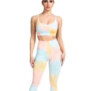 Tie Dye Sportswear Yoga Set| Women’s Sports & Fitness Activewear| Matching Set| Gym Wear for Women| Workout Set