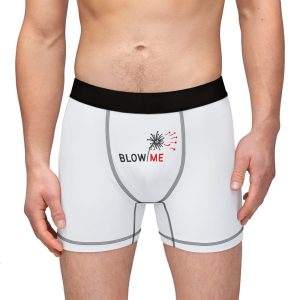 Funny Men’s Boxers – “BLow ME” Underwear for Gag Gifts, Pajama Parties, Valentine’s Day, Birthdays, Adult Humor