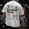 Lift Heavy Eat Ass Meme Gym Shirt Back Design | Bodybuilding Motivation Funny Pump Cover | Edgy Gym Humor Distressed Back Text Gift Tshirt