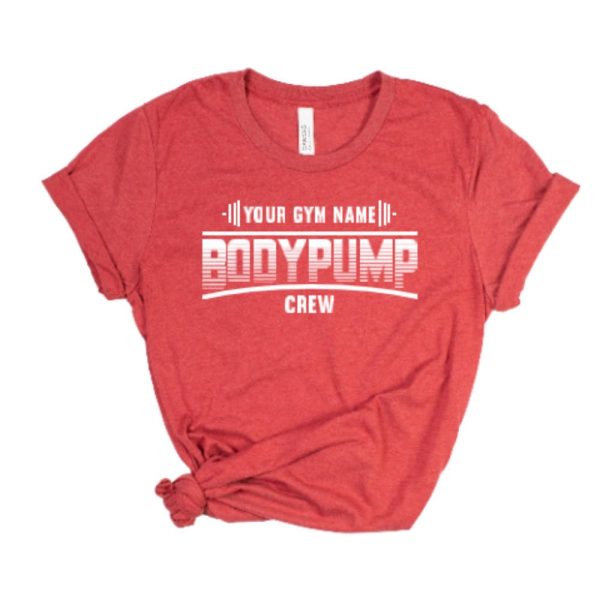 CUSTOM BODYPUMP SHIRT / Your Gym Name /  Les Mills Body Pump Unisex Short Sleeved Tee / Super Soft Gym Tshirt