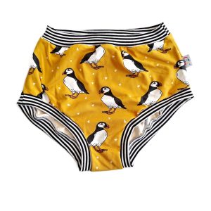 Puffin High Waisted Adult Pants | Women’s Knickers | Organic Cotton Underwear