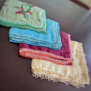 Vintage Turkish Oya, Beaded Lace, Traditional, crochet and handmade. Women’s accessory gift idea for Mother’s Day, Christmas