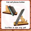 STL FILE – RETRO Phone Stand 3D Printer File Eco-Friendly Minimalist Phone Stand 3D Printed Gift Luxury House Warming Simple Phone Stand
