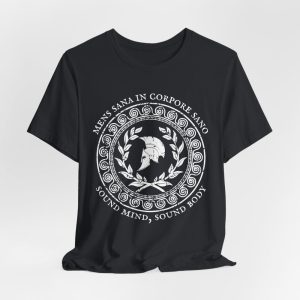 SOUND MIND Sound BODY Mens Sana In Corpore Sano Stoic Workout Tee for Fitness, Gym Shirt, Fitness Motivation, Gift for Weightlifters