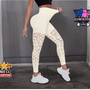 Women’s High-Waisted Seamless Leggings | Stylish Workout Pants | Stretchy Running Tights | Breathable Gym Fitness Bottoms