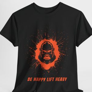 Gym T-Shirt- Bodybuilding Shirt, Unisex Heavy Cotton, Fitness Top Apparel, Muscle Building Clothing