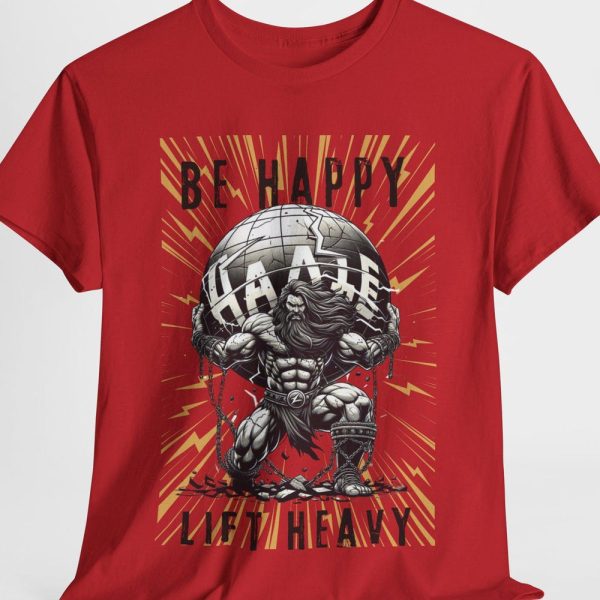 Gym T-Shirt- Bodybuilding Shirt, Unisex Heavy Cotton, Fitness Top Apparel, Muscle Building Clothing